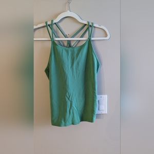 Green cross back gymshark workout tank